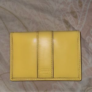 Yellow COACH Wallet in yellow